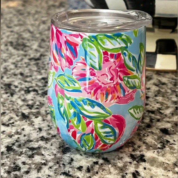Lilly Pulitzer wine glass/coffee mug - Picture 1 of 4
